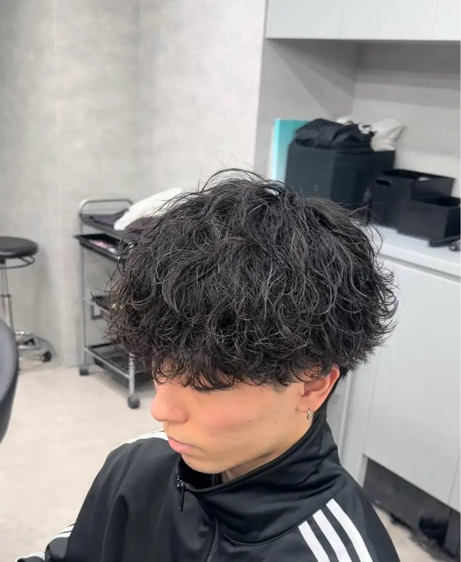 ショート カラー パーマ 髪質改善 福井祥太／海外風 /プードルパーマのヘアスタイル