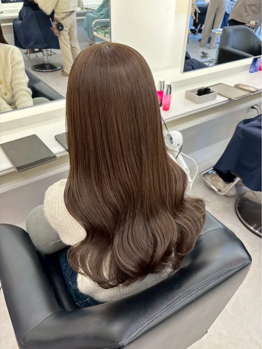 ツヤ感up♡ ブリーチなしダブルカラー🎀の写真