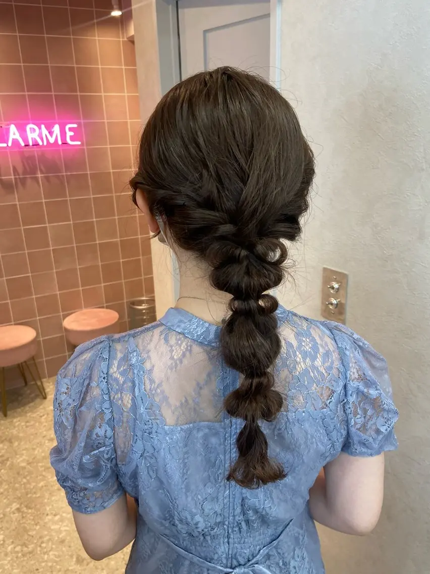 ヘアアレンジ ヘアセット 新宿/韓国ヘア 中明度カラー/かやのヘアスタイル