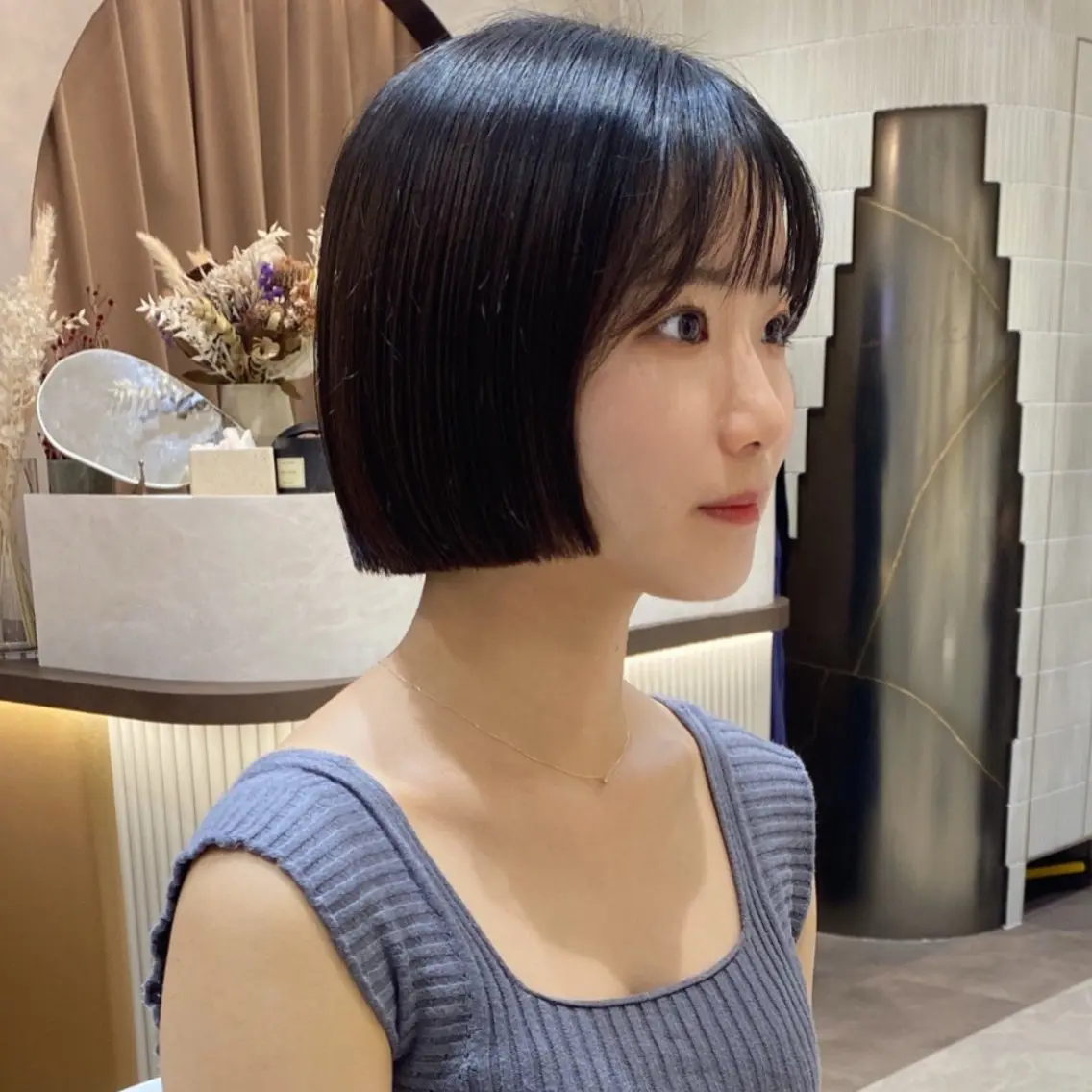 ショート 上品♡韓国レイヤー 🤍のの🤍のヘアスタイル