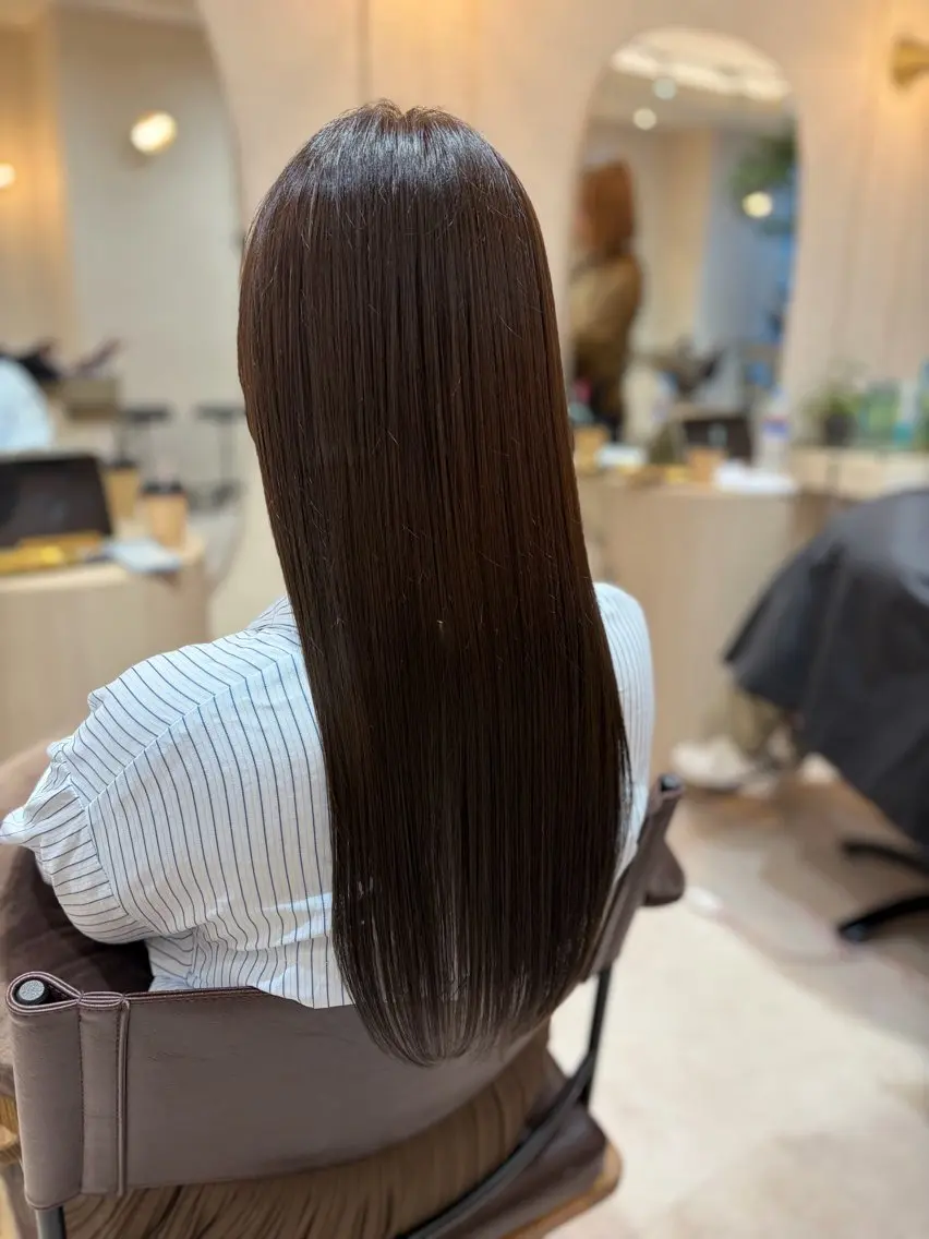 ロング カラー 菅原 渚のヘアスタイル