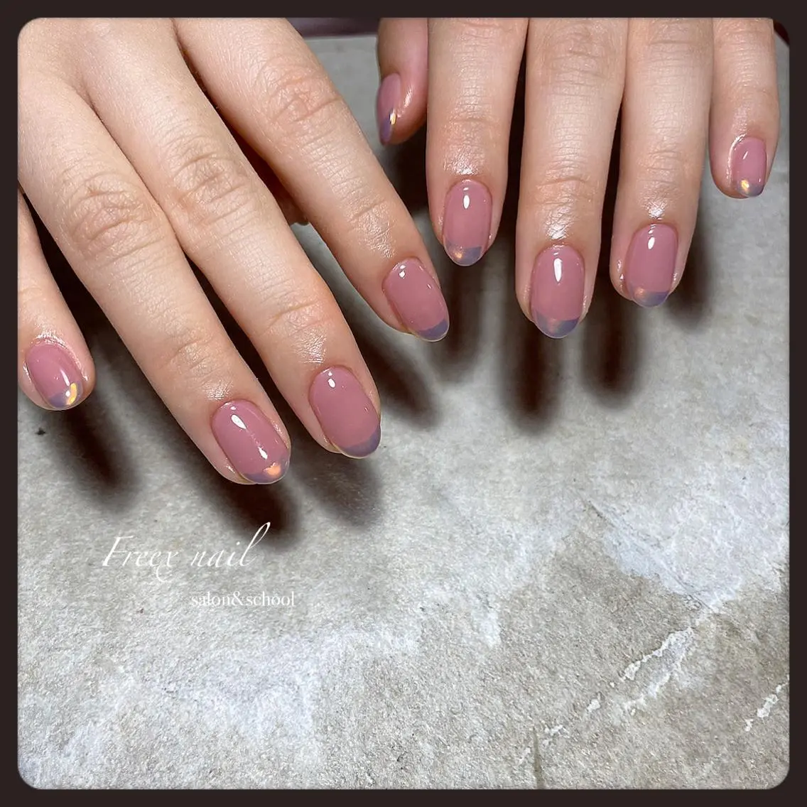 ネイル オーロラネイル フレンチネイル ハンドネイル ハンドケア freex nail /ニュアンス/個性派のネイルデザイン