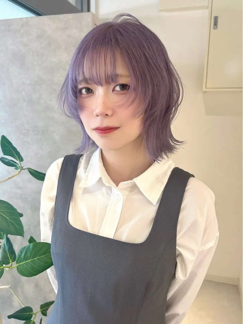 ミディアム カラー Nana/透けカラー ×似合わせカットのヘアスタイル