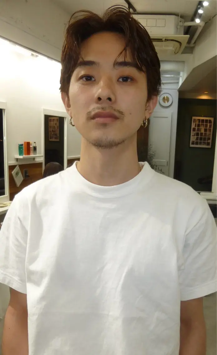 ショート カラー メンズ グランジヘア 無造作ヘアHYUGAのヘアスタイル