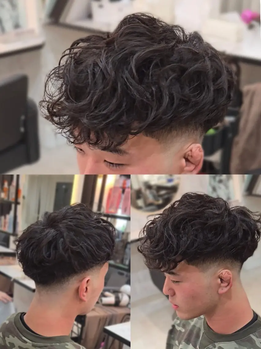 メンズ ミディアム パーマ ミディアムパーマ メンズパーマ スペインカール 外国人風カラー カット パーマ ヘアセット LEN名古屋/パーマ 海外ヘア/メンズ特化のヘアスタイル