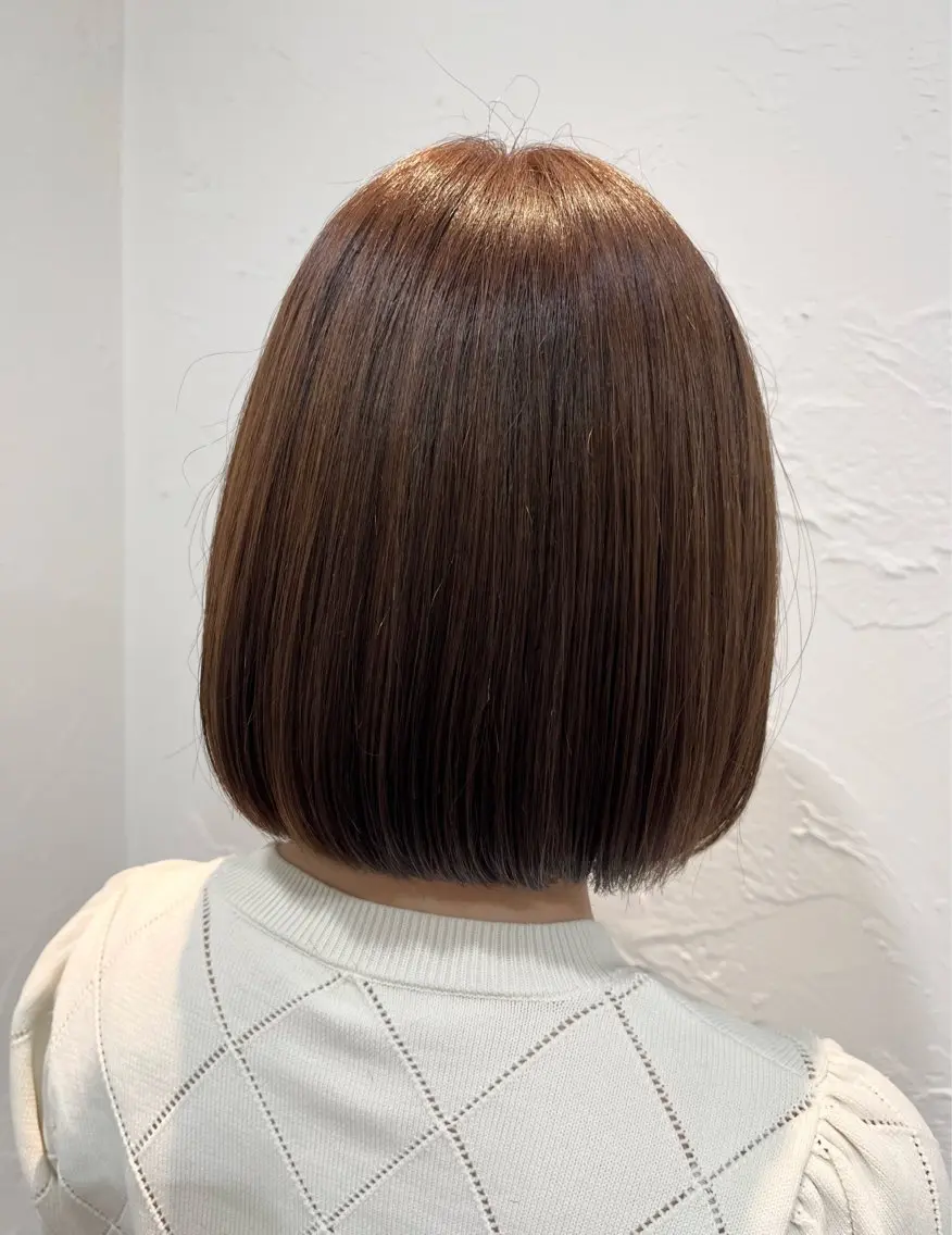 ミディアム カラー ベージュカラー ボブ 中原由貴 /WILLOW京橋のヘアスタイル