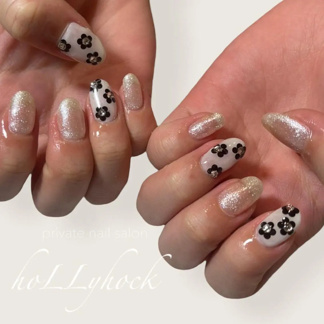 ネイル アートネイル フラッシュネイル マグネットネイル ニュアンスネイル hoLLy hock ┊︎唐人町徒歩2分♡のネイルデザイン