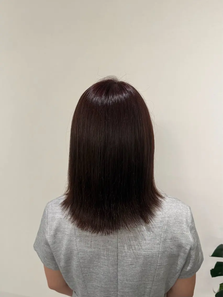 ミディアム カラー ブラウンカラー ラベンダーカラー ラベンダーブラウン サクラコ /SARAJUのヘアスタイル