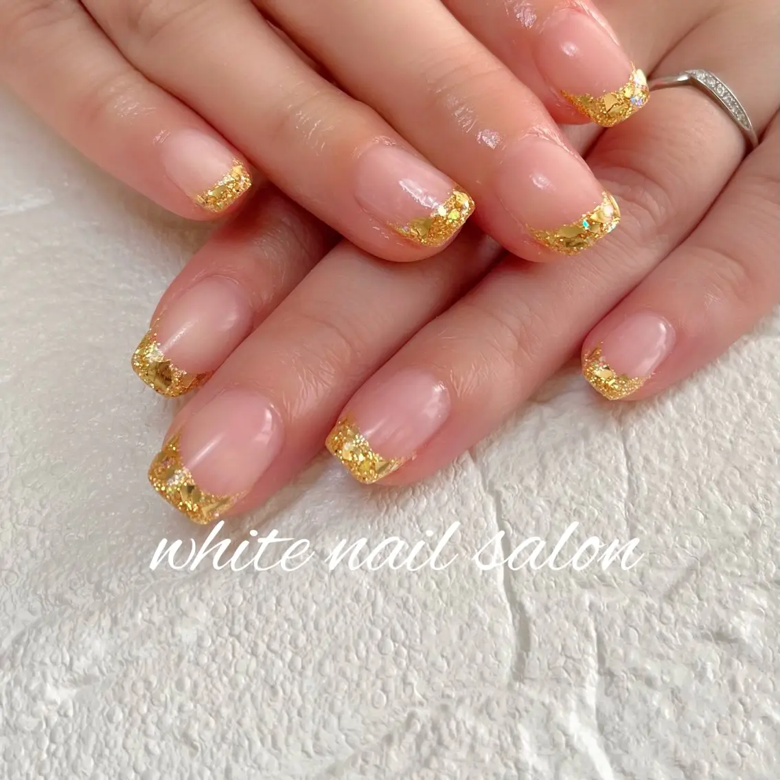 ネイル ラメ(グリッター) ハンドネイル white nail salonのネイルデザイン