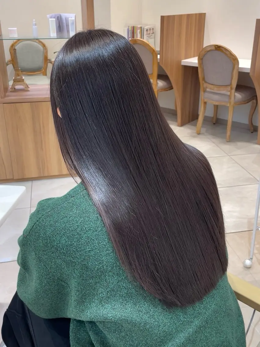 ロング カラー 髪質改善 カット ヘアカラー トリートメント ヘッドスパ 髪質改善ケア/透明感 カラー伊藤 千尋のヘアスタイル