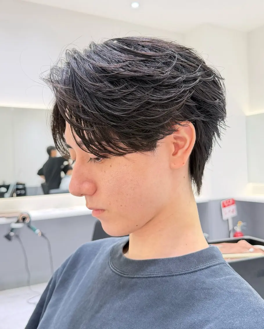 カット、ニュアンスパーマの写真