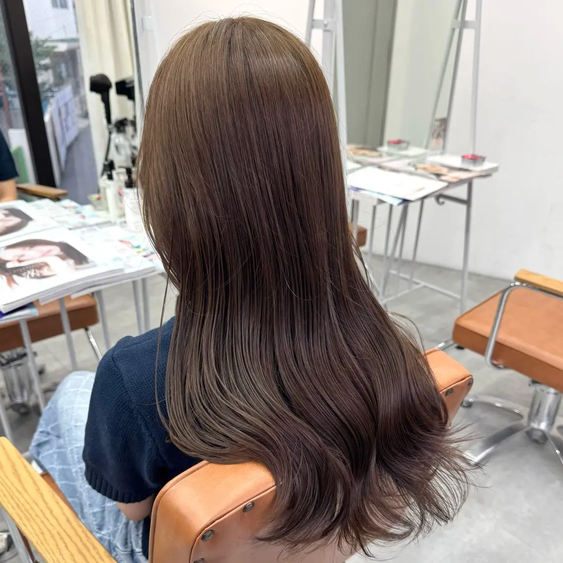 ロング カラー ヘアアレンジ ヘアカラー ブリーチなしカラー /新百合ヶ丘/安形翔のヘアスタイル
