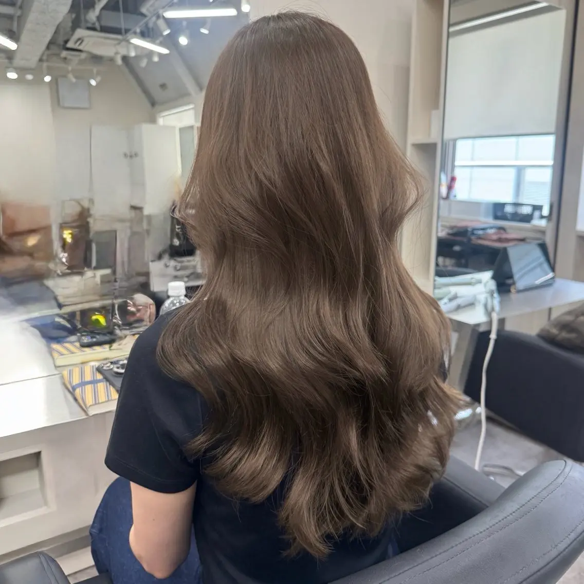 ロング カラー ヘアカラー トリートメント 🎀レイヤー×透明感 ×髪質改善🎀米田のヘアスタイル