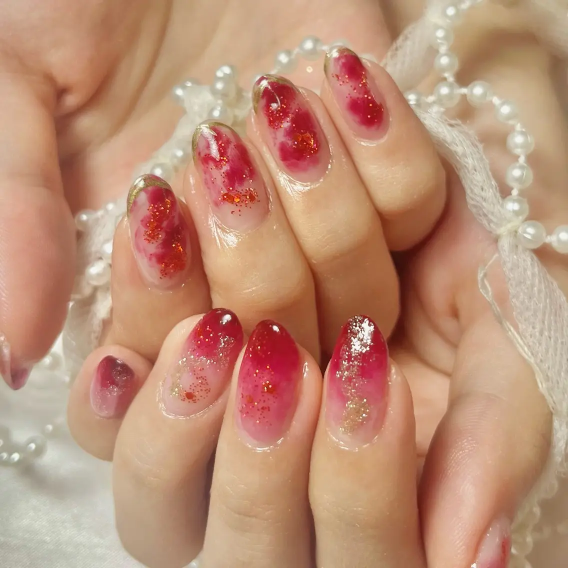 ニュアンスネイルの写真