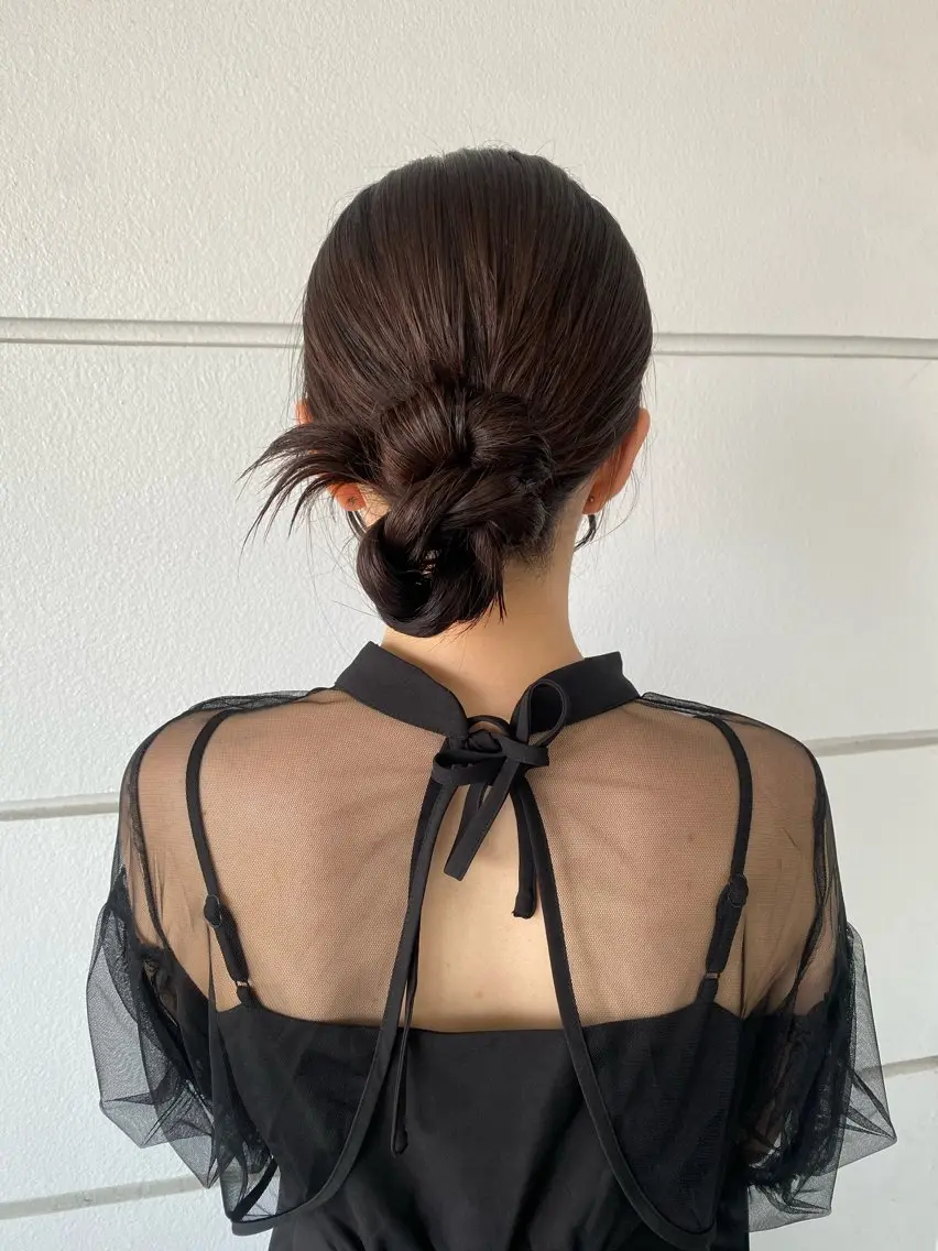 ロング ヘアアレンジ ヘアセット 髪質改善特化🥣🫧 天神美容室のヘアスタイル