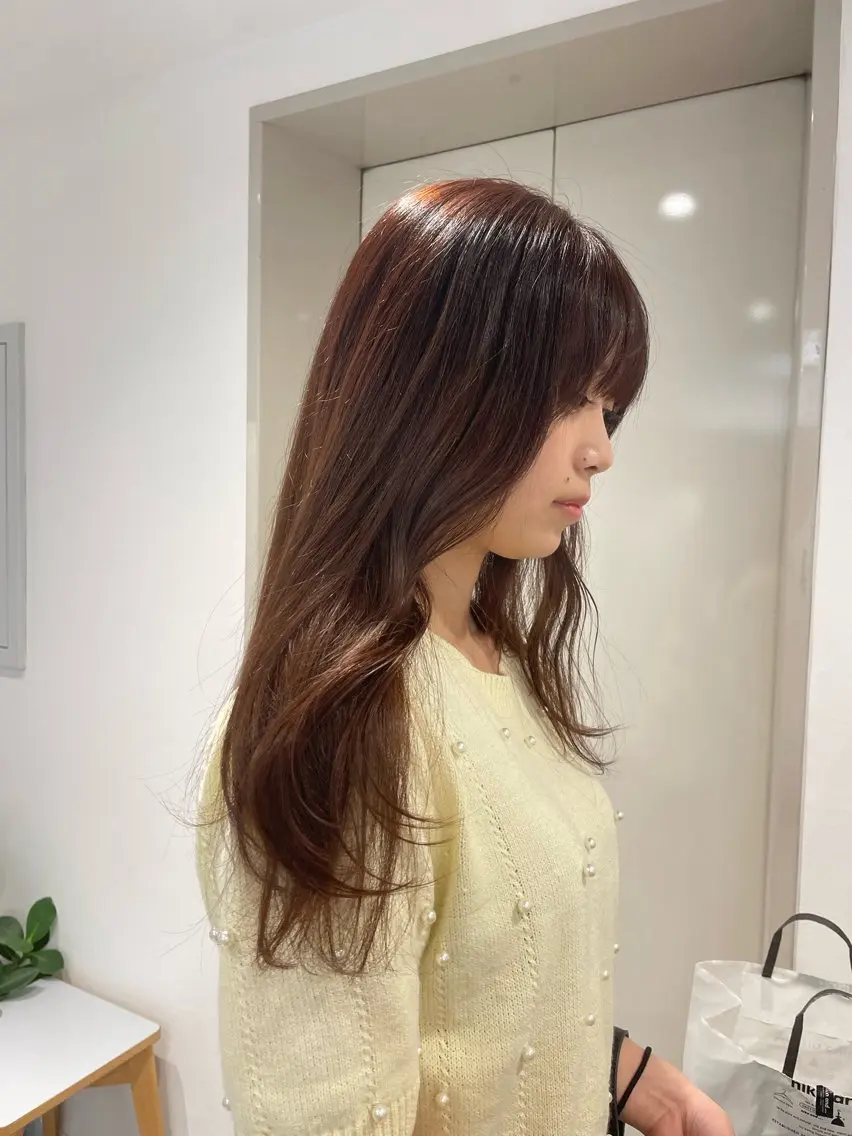 ロング カラー ヘアアレンジ カット ヘアカラー トリートメント 🎀レイヤー 透明感 カラーyuuri🎀のヘアスタイル