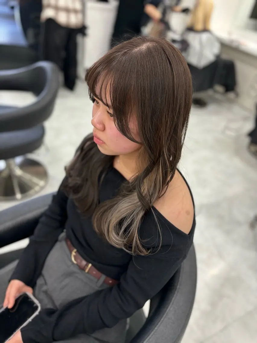 ロング カラー ヘアアレンジ ヘアカラー トリートメント ヘアセット 透明感💕今っぽ似合 わせ𝐍𝐨. 𝟏のヘアスタイル
