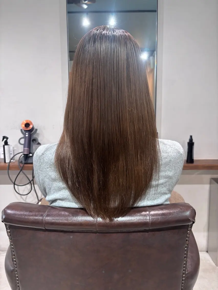 セミロング ヘアカラー トリートメント 海老名駅🫧トレンド カラー🫧橋本小雪のヘアスタイル