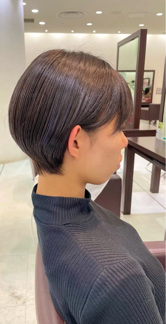 ショート カラー 丸みショート ショートヘア 【千葉駅南口歩1分】 MAKAのヘアスタイル