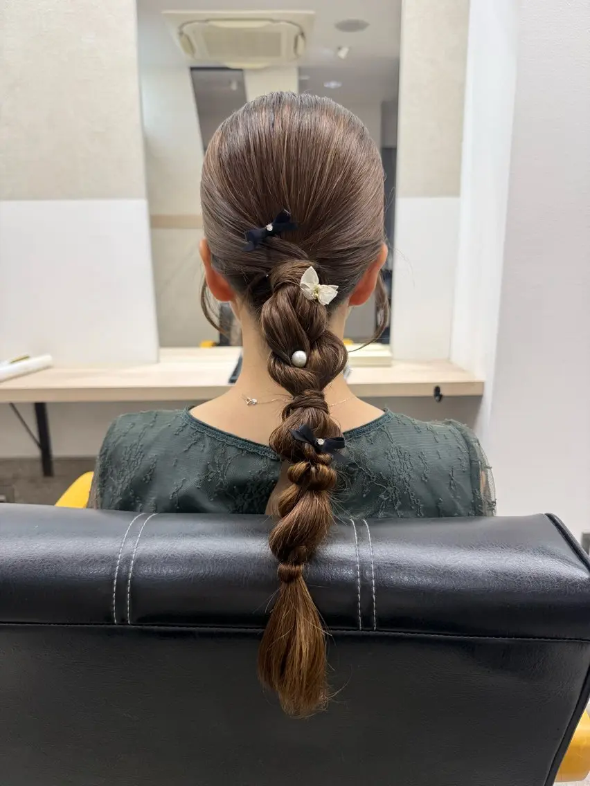 セミロング 透明感color🩵 MAYUKAのヘアスタイル