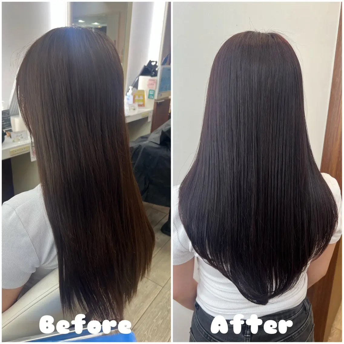 ロング カラー カット ヘアカラー 宮田 かやののヘアスタイル