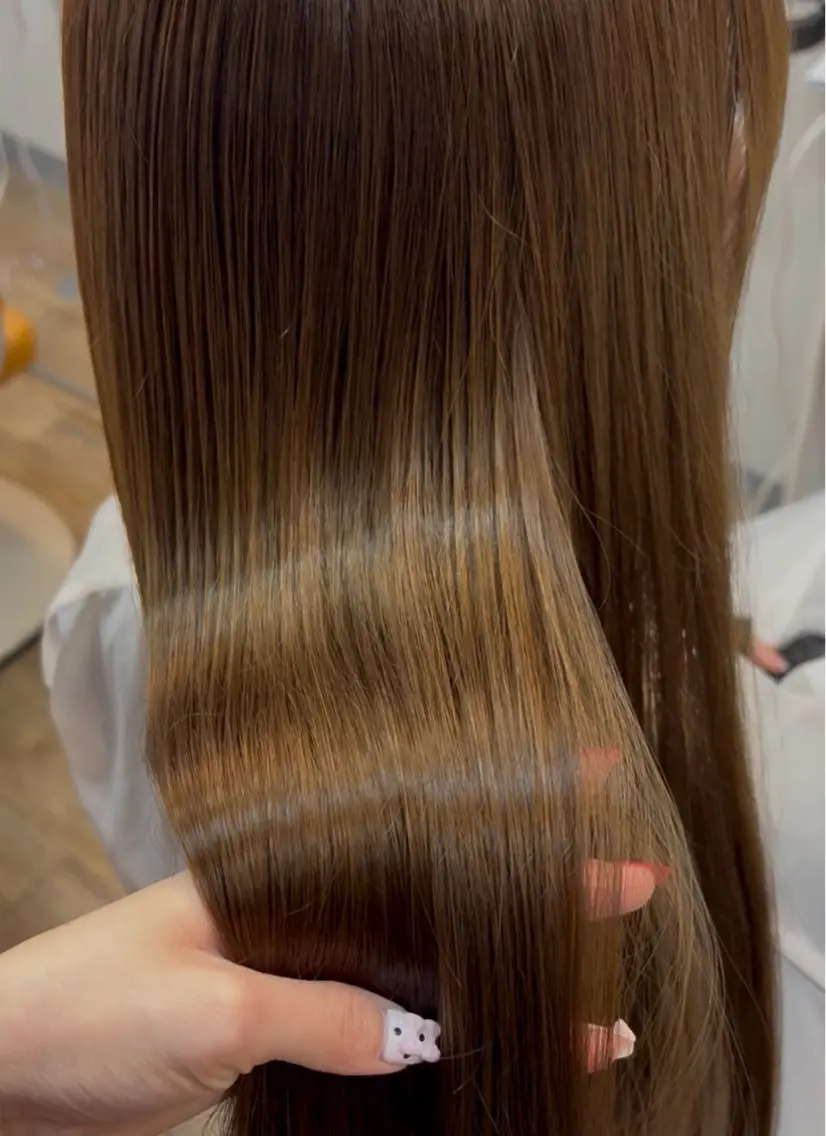 ロング 🩶透明感カラー/ 縮毛矯正LUNA🩶のヘアスタイル