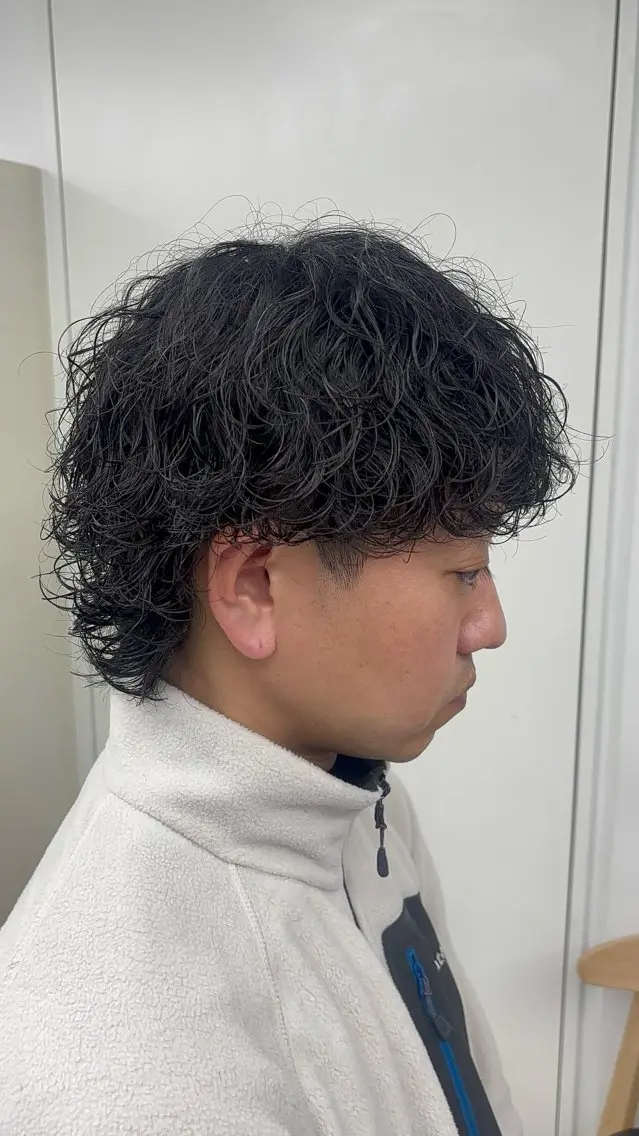 ショート パーマ メンズ カット パーマ 名古屋メンズパーマ /松井生のヘアスタイル