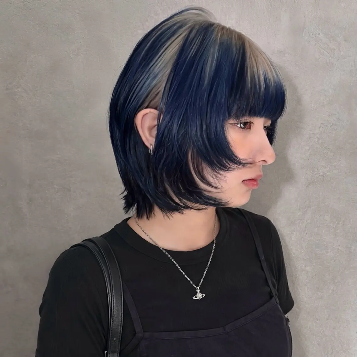 カラー デザインカラー ハイトーンカラー ボブ ヘアカラー YUI/ ハイトーン デザインカラーのヘアスタイル