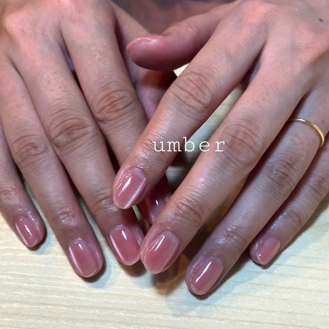 ネイル ハンドネイル umber 三茶1分のネイルデザイン