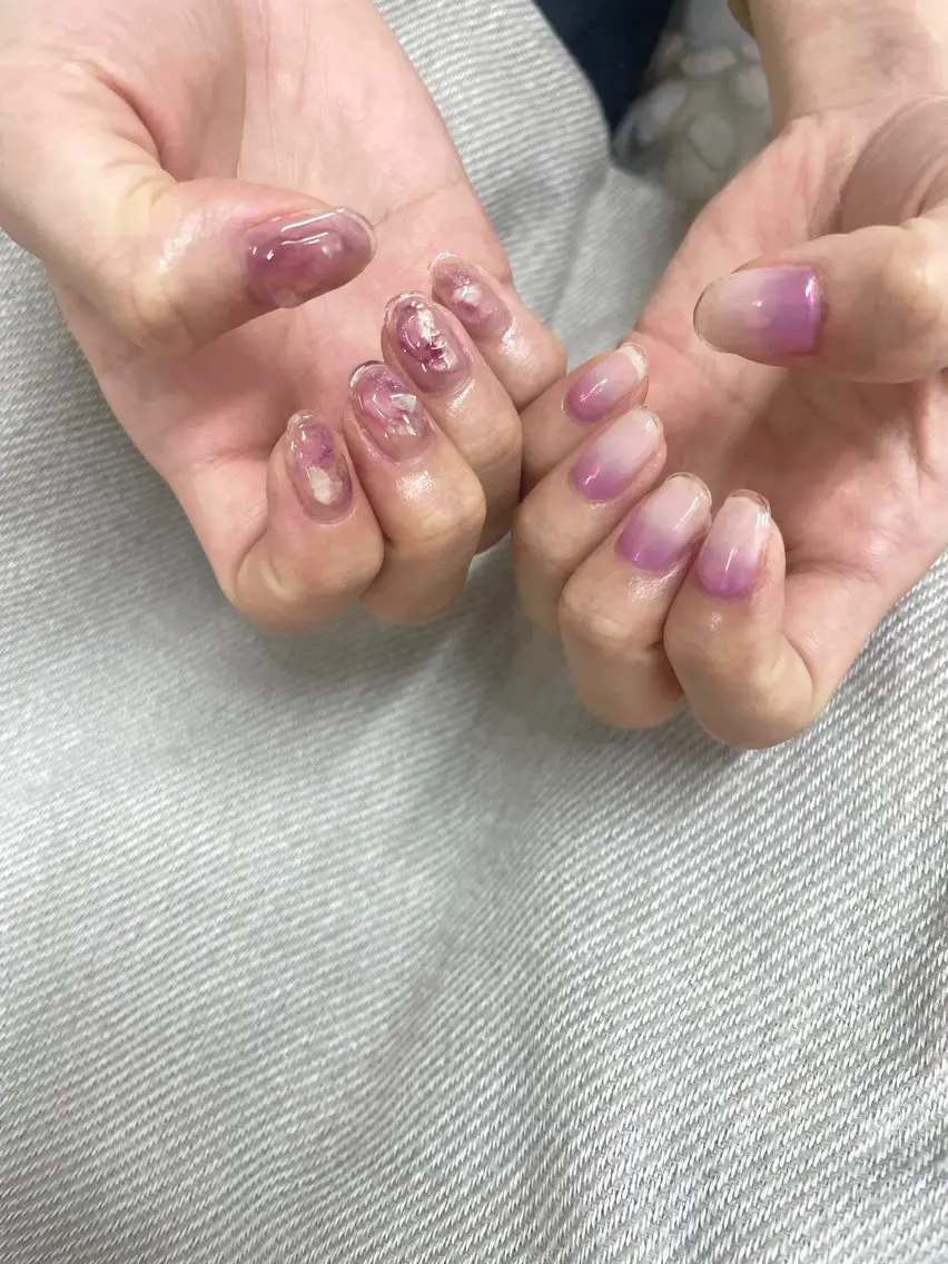 ネイル ハンドネイル nuás ニュアーズ  miaのネイルデザイン