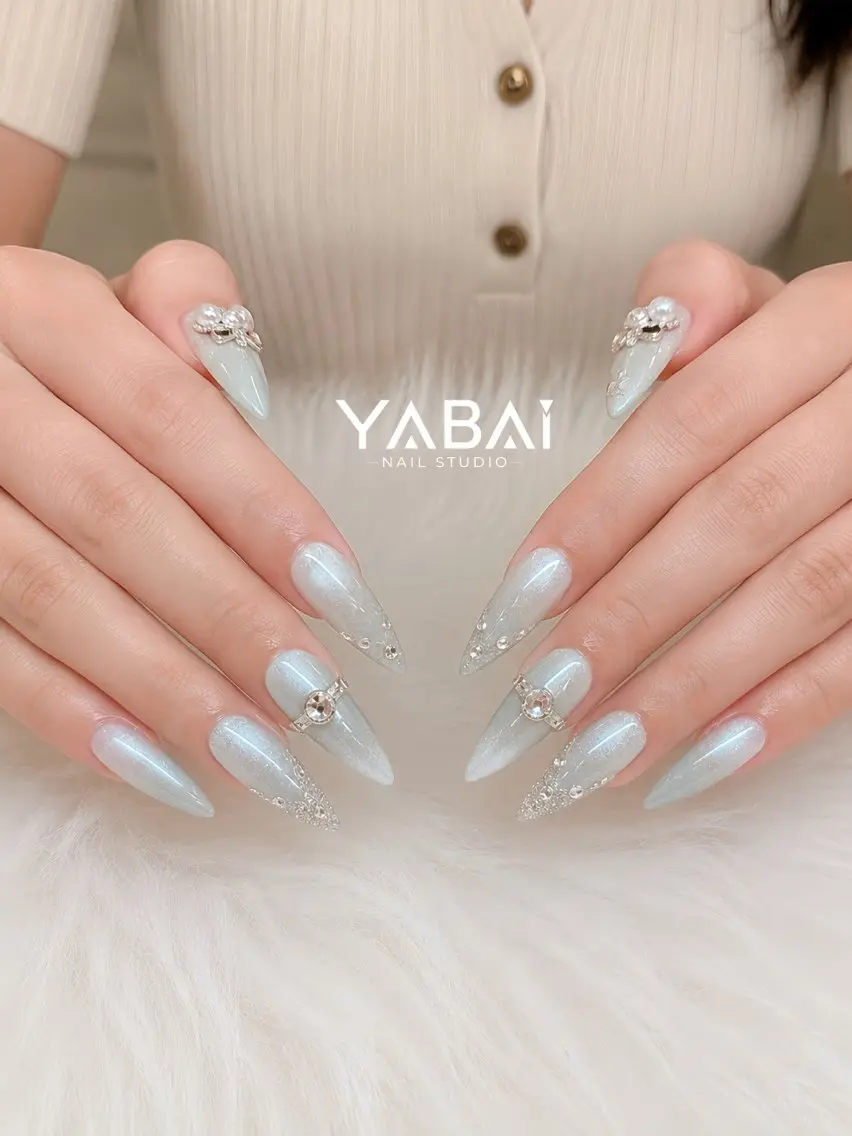 ネイル 長さ出し 韓国ネイル 持ち込み ネイルチップ ワンホンネイル YABAI NailStudioのネイルデザイン