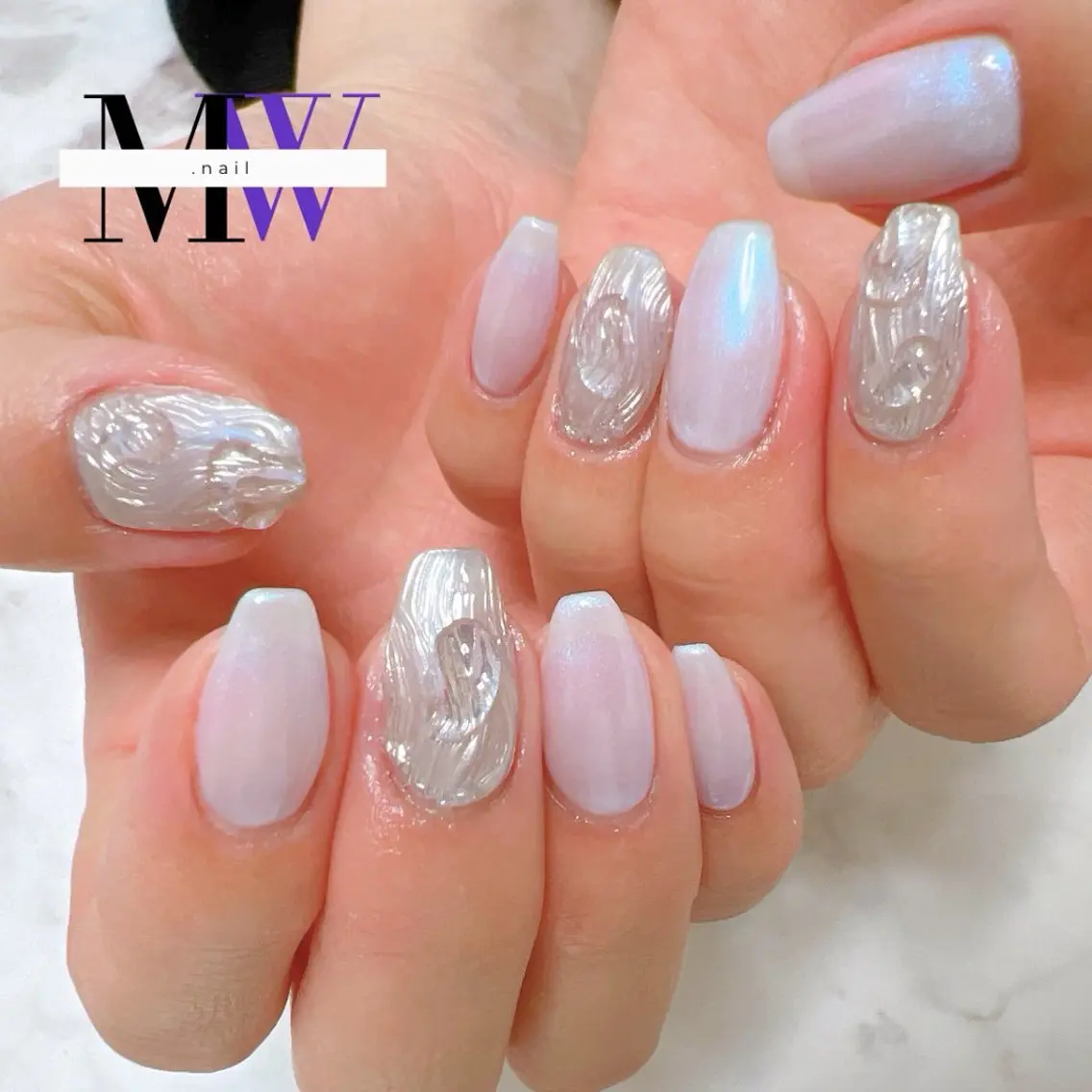 ネイル ニュアンスネイル ハンドネイル MW .nailのネイルデザイン