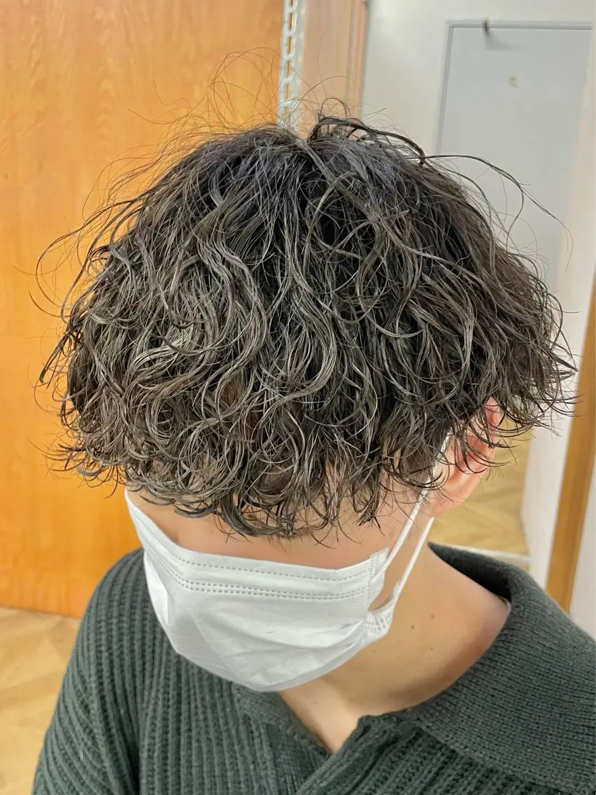 メンズパーマのみ(カット無し)の写真