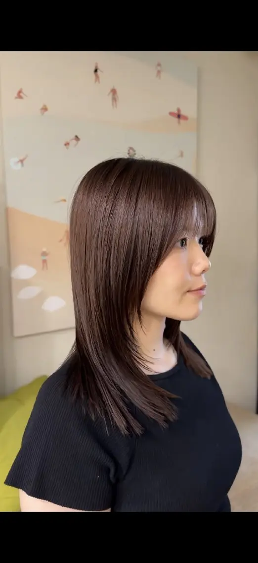 カラー ヘアカラー 井口 葉月樹のヘアスタイル