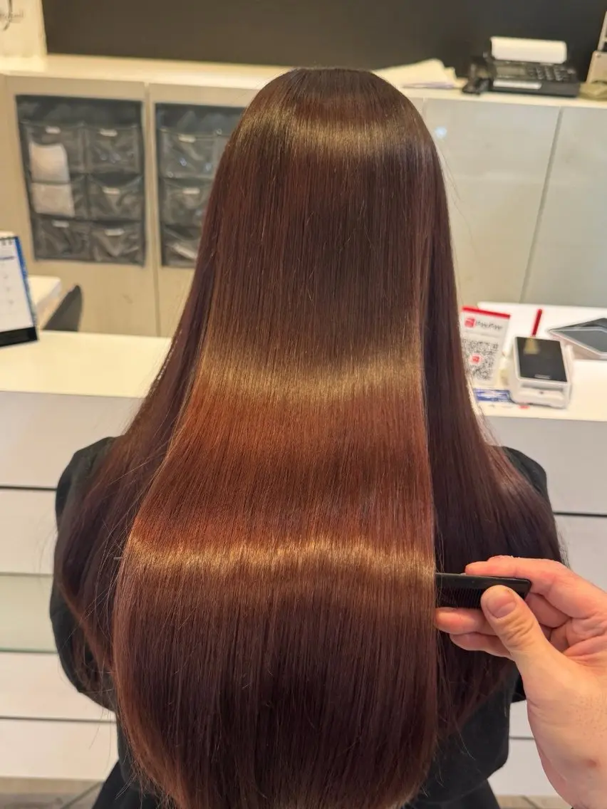 ロング 𝗠𝗜𝗞𝗨︎ ︎✦︎.ワンカラーのヘアスタイル