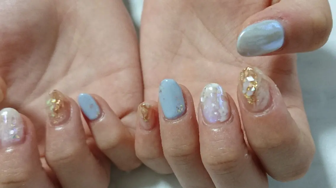 ネイル ニュアンスネイル shellnail さなえのネイルデザイン