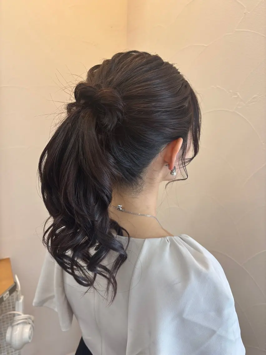 ミディアム ヘアセット natsumi🍊 /ヘアセットのヘアスタイル