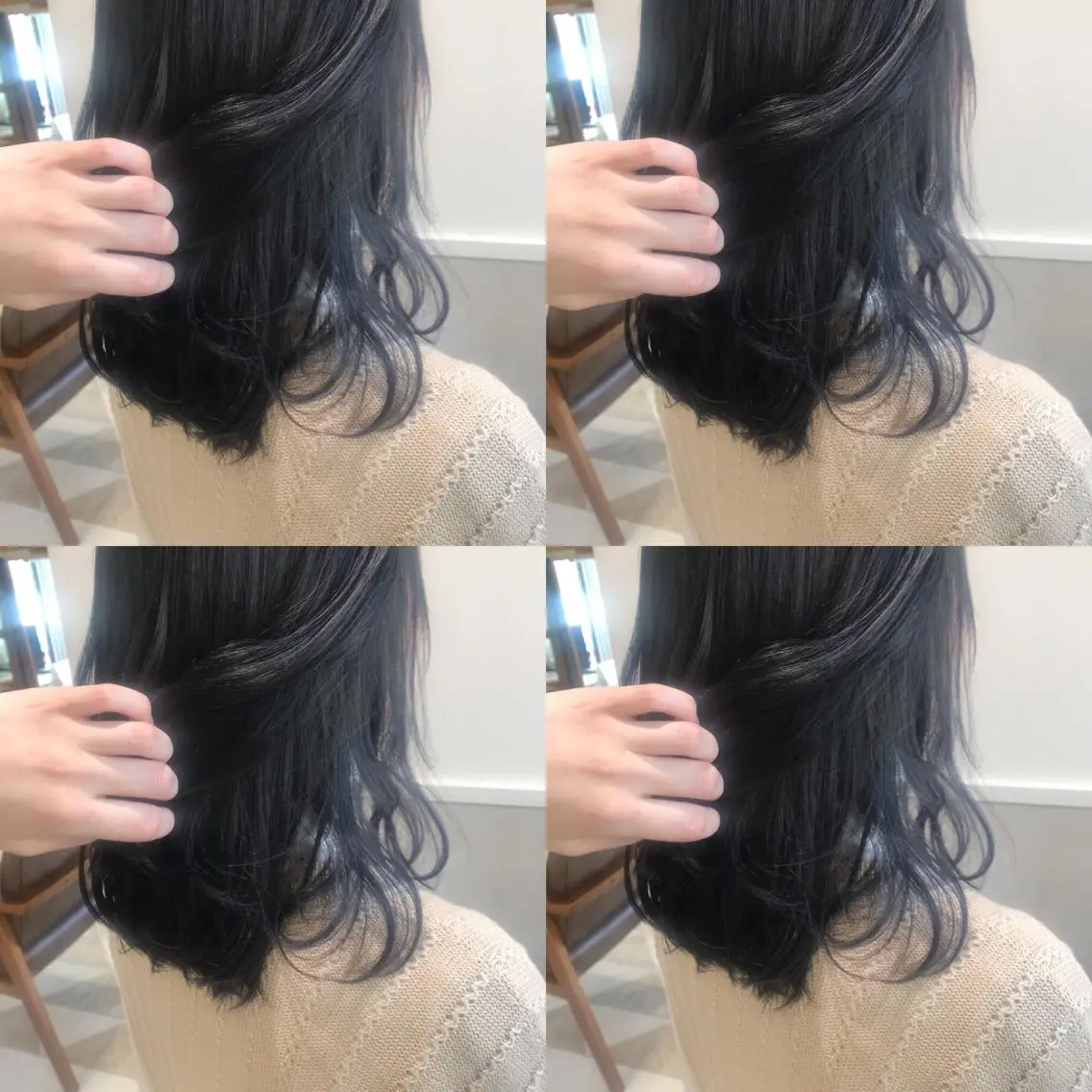 ミディアム カラー 小栗 麻衣のヘアスタイル