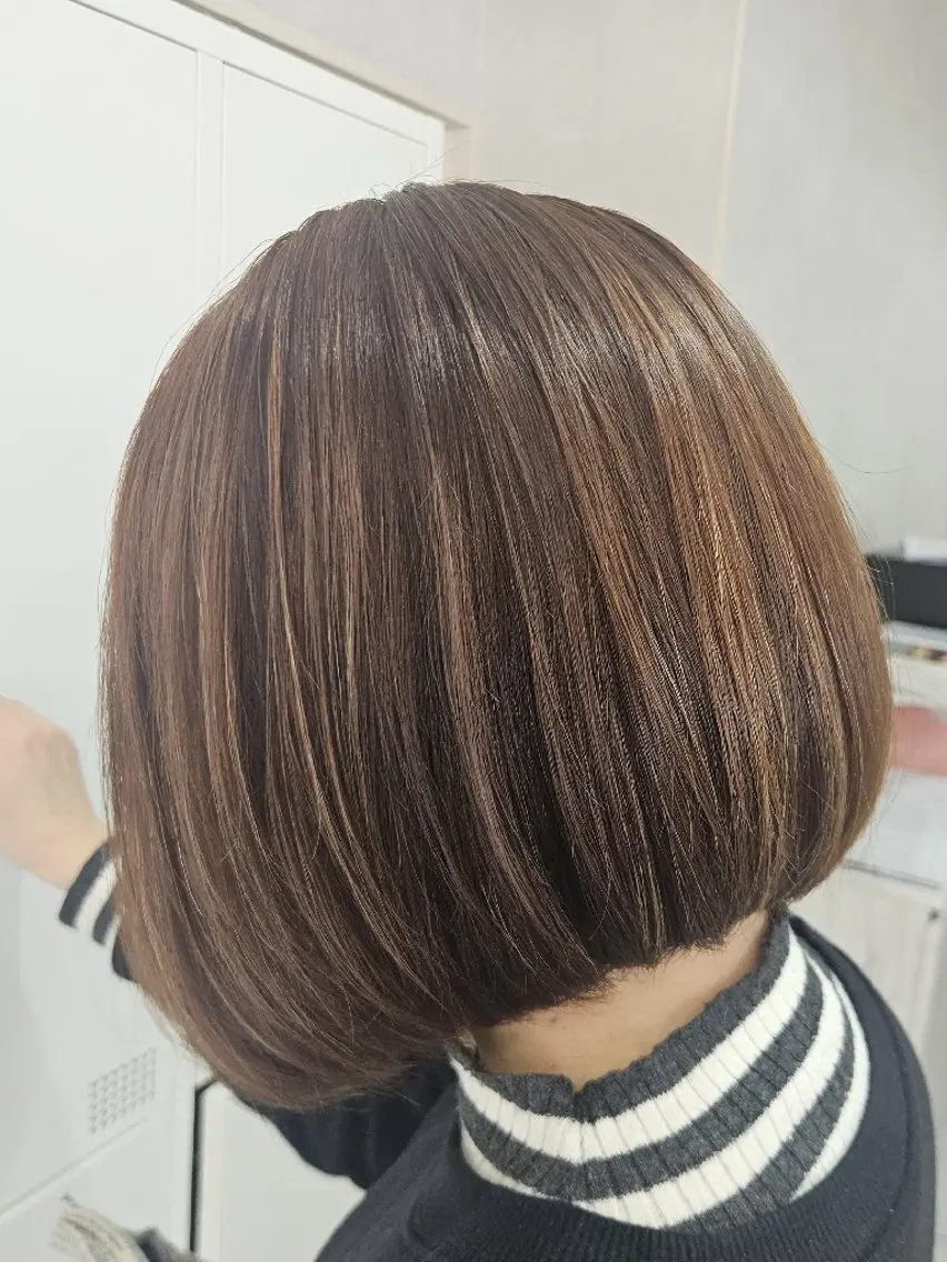 パーマ カラー ミディアム ボブ 【GRANDEUR】 Matsuiのヘアスタイル
