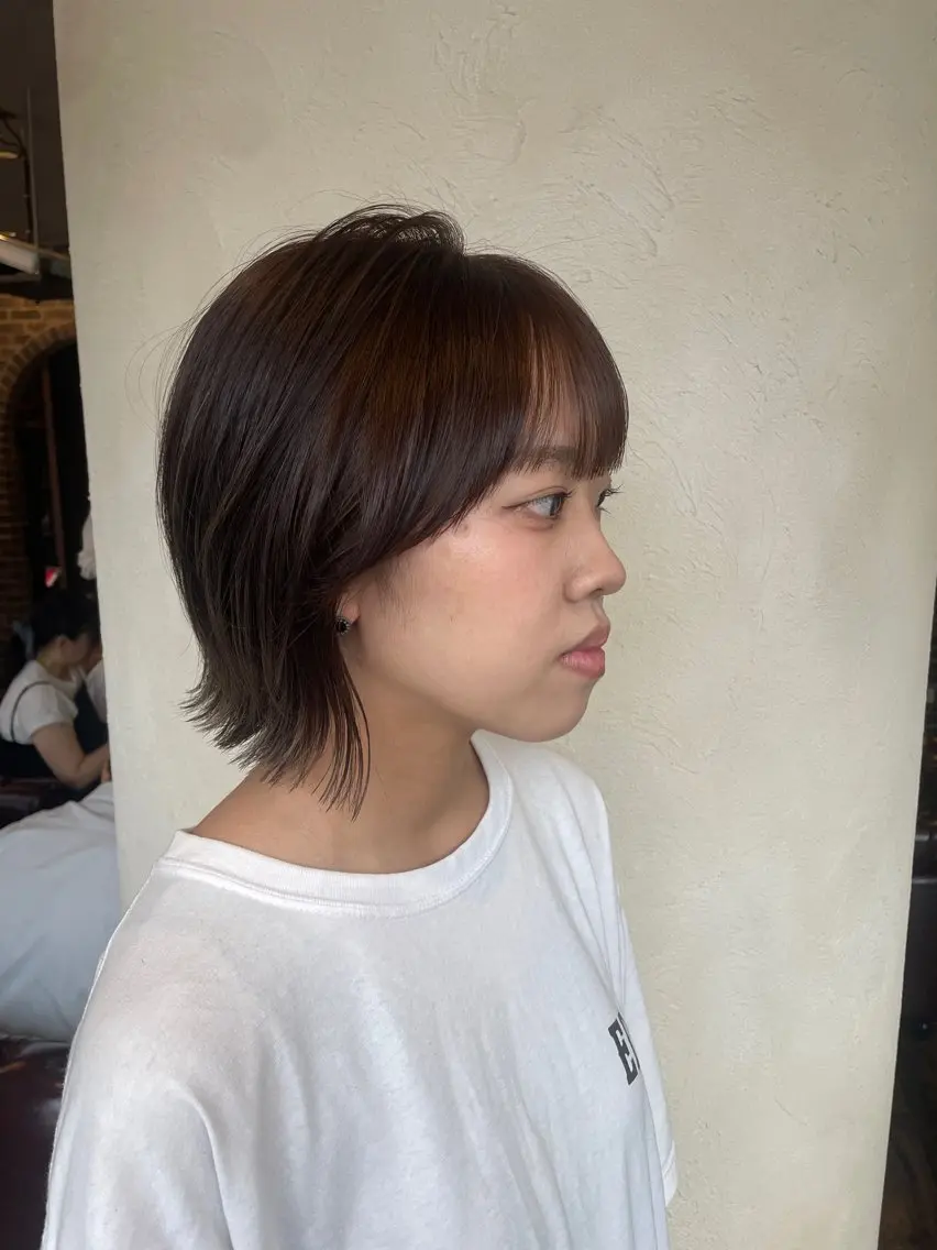 ショート カット ヘアカラー トリートメント Rechal🌙 yuuのヘアスタイル