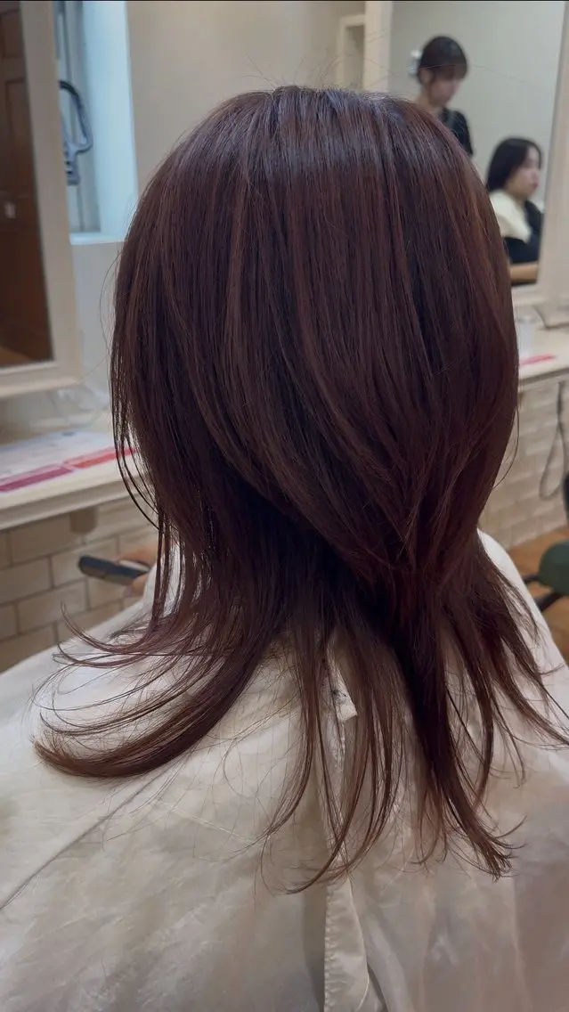 セミロング カット ヘアカラー トリートメント 奈良/富雄/生駒 ショート/川元裕範のヘアスタイル