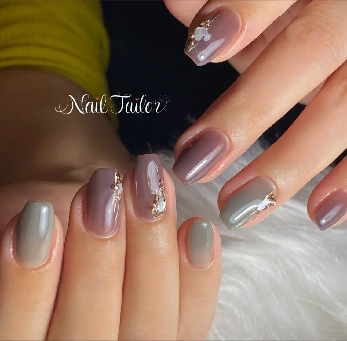 ネイル 長さ出し ジェルネイル ニュアンスネイル ワンカラーネイル ハンドネイル NailTailor ネイルテイラーのネイルデザイン