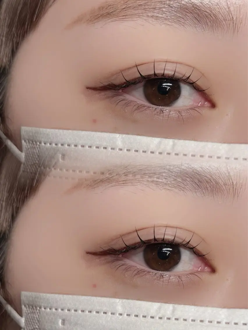 1発垢抜けセットメニュー🪄︎︎✨束感まつげパーマ+眉毛スタイリング 🐰🎀 | コーティング剤仕上げ・メイク仕上げ付の写真
