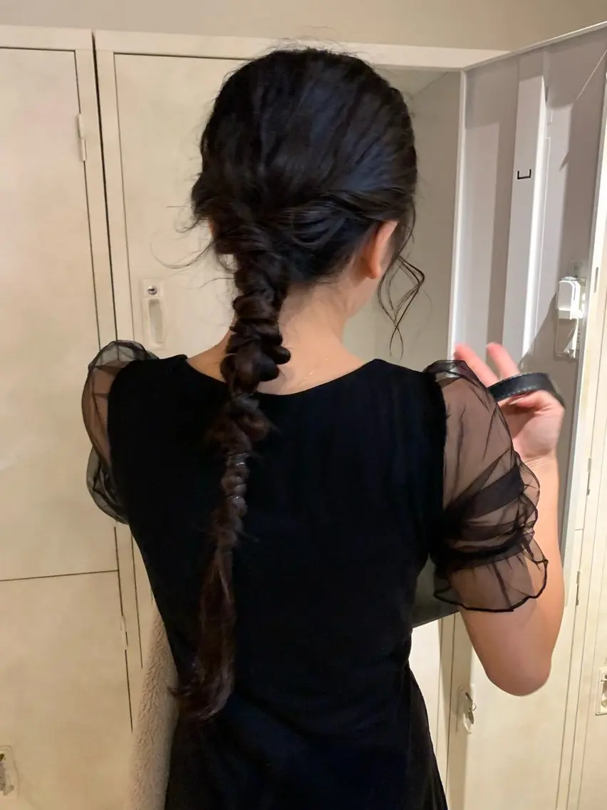 ロング ヘアアレンジ ヘアセット ブリーチ/アレンジ 天満/chihiroのヘアスタイル