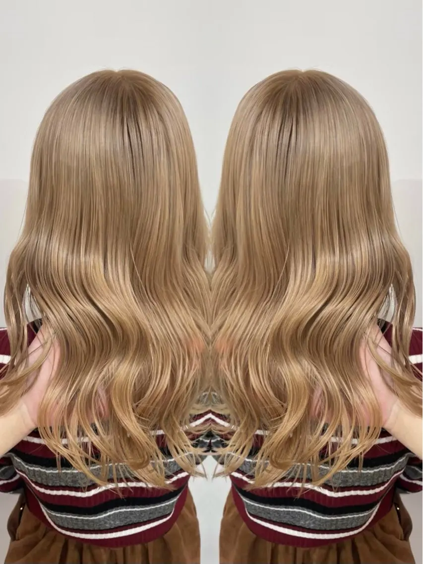 ロング カラー 🩵レイヤー✖︎ 髪質改善🩵リョウヤのヘアスタイル