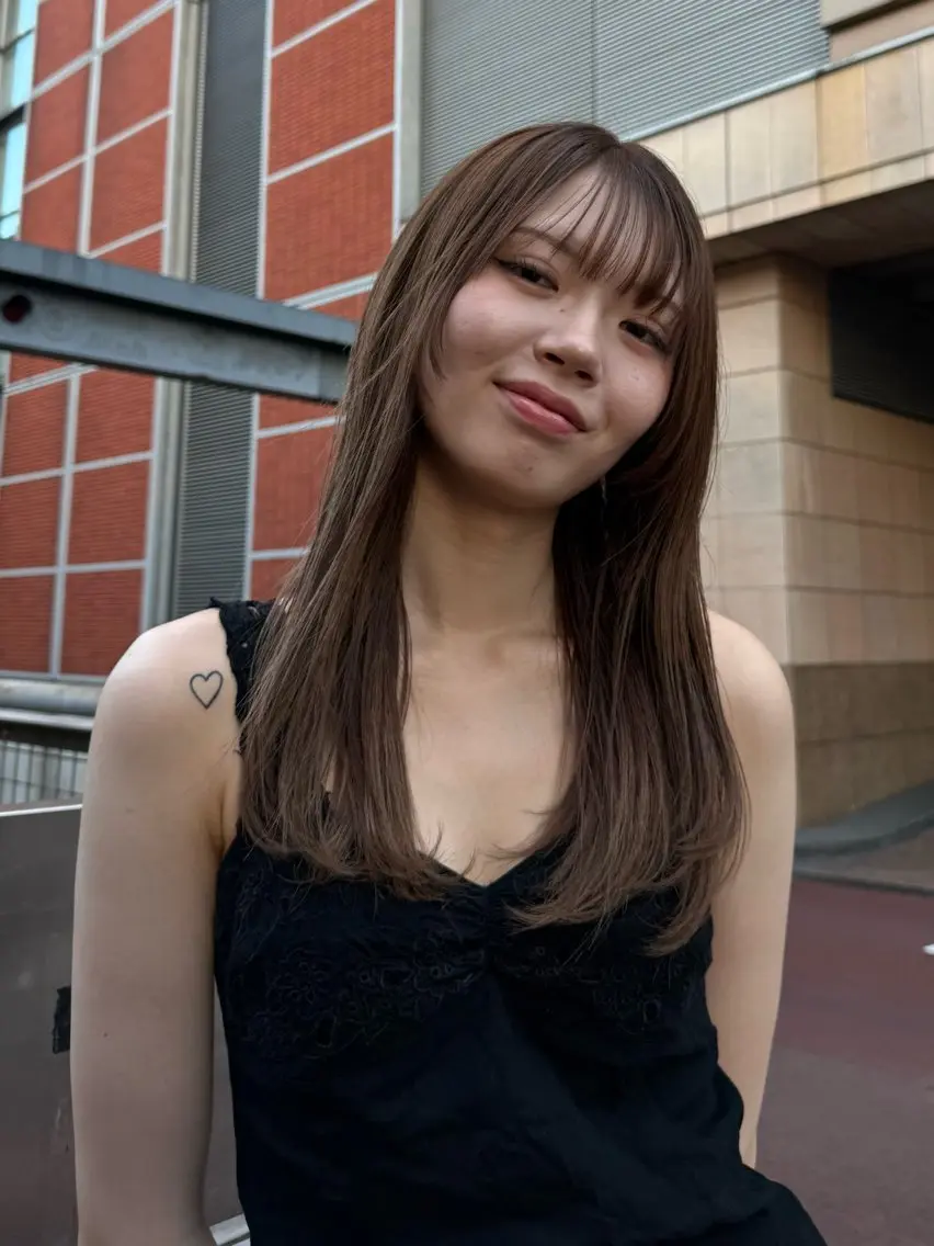 ロング ta k k e yuのヘアスタイル