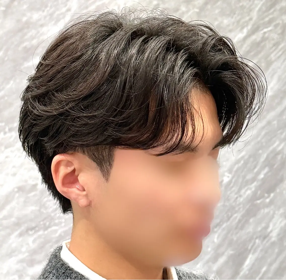 メンズ カット パーマ ulus kobe 藤枝大地のヘアスタイル