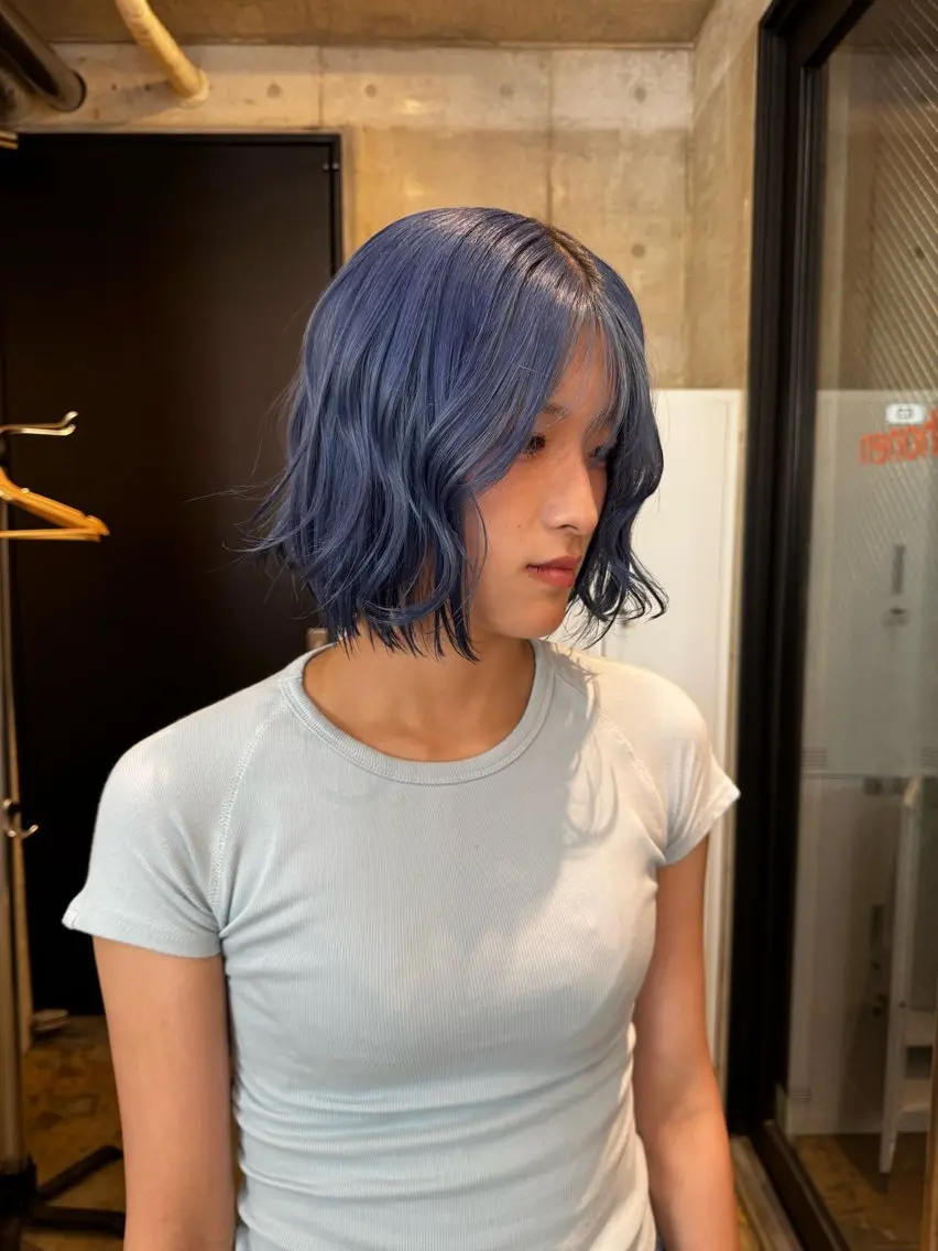 カラー ヘアカラー sora/ハイトーン /透明感カラー🫧のヘアスタイル