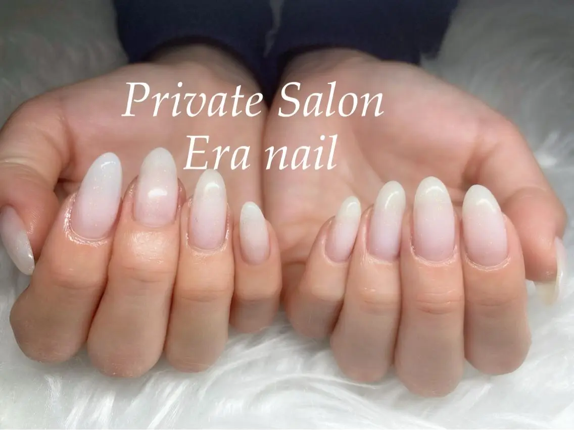 ネイル ワンカラーネイル ホワイト ハンドネイル Era nailのネイルデザイン