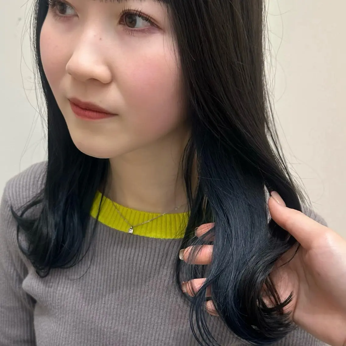 セミロング カラー ヘアカラー トリートメント recipe 黒木 彩那のヘアスタイル